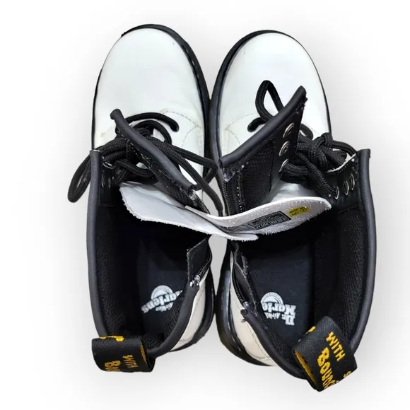 Dr. Martens Junior 1460 White Lace-up Boots Kids Size 3