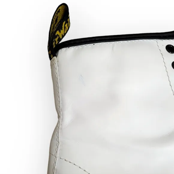 Dr. Martens Junior 1460 White Lace-up Boots Kids Size 3