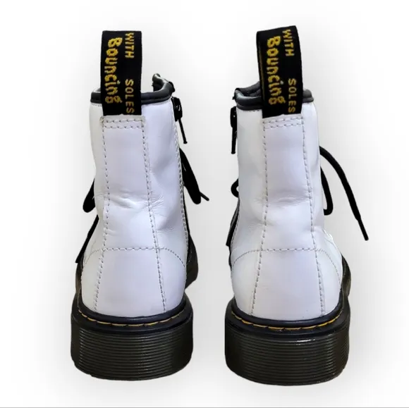 Dr. Martens Junior 1460 White Lace-up Boots Kids Size 3