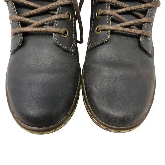Dr. Martens Maelly Gaucho Wildhorse Lamper Boots Brown Women's Size 6 Leather