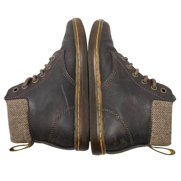 Dr. Martens Maelly Gaucho Wildhorse Lamper Boots Brown Women's Size 6 Leather