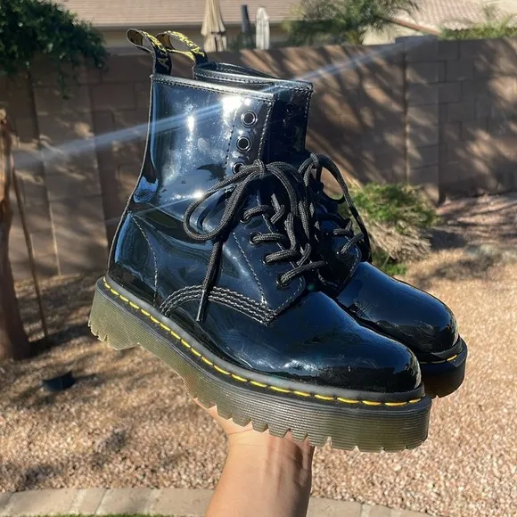 DR MARTENS Patent Leather Boots!