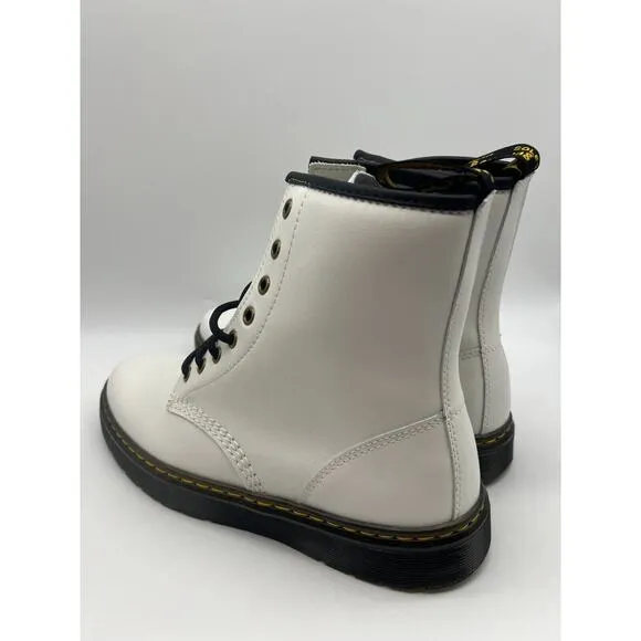 Dr Martens Zavala Boots White Patent Leather Women's Size 10 NEW🛒
