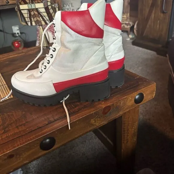 Dream-pair chunky heel  boots size 9. Wore once