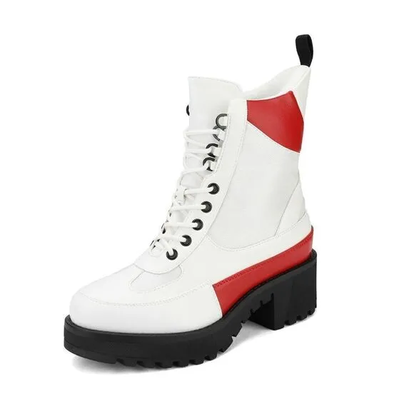 Dream-pair chunky heel  boots size 9. Wore once