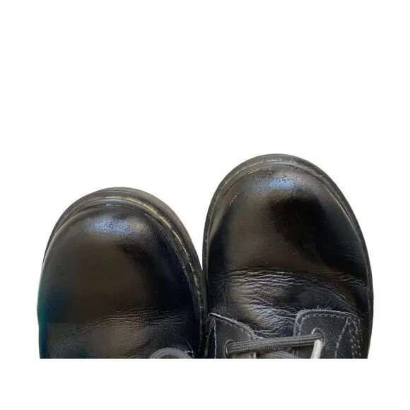 Dr Martens Toddler 1460 Fleeced Lined Leather Boots Size US Size 2 Toddler black