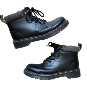 Dr Martens Toddler 1460 Fleeced Lined Leather Boots Size US Size 2 Toddler black