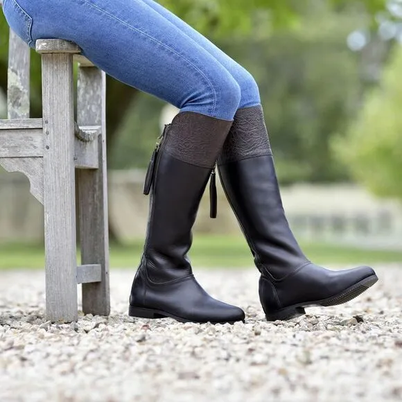 Dublin Unisex Adult Nore Leather Waterproof Country Boots / Dark Brown
