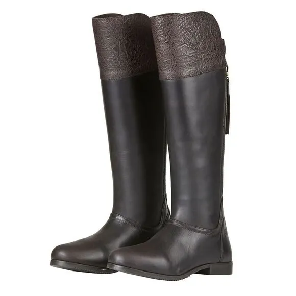 Dublin Unisex Adult Nore Leather Waterproof Country Boots / Dark Brown
