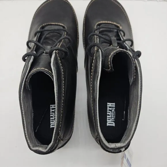Duluth Trading Co Andina Womens Sz 9.5 Black Leather Chukka Ankle Boots NWT