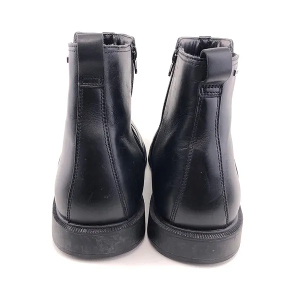 Dunham James Waterproof Black Leather Chelsea Dress Boots 15 EE Wide