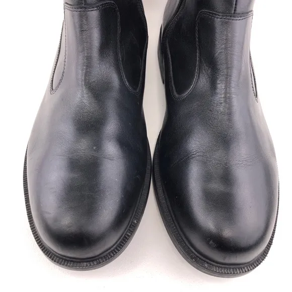 Dunham James Waterproof Black Leather Chelsea Dress Boots 15 EE Wide