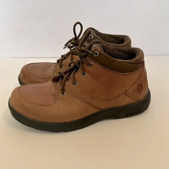 Dunham Men's Addison 8006BR Mid Cut Brown Leather Waterproof Boot Shoe Mens 9.5