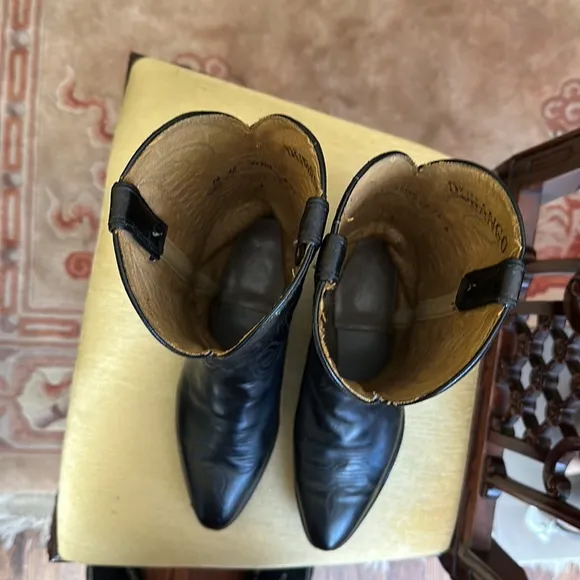 Durango Black Leather Western Cowboy Boots Men’s Size 10