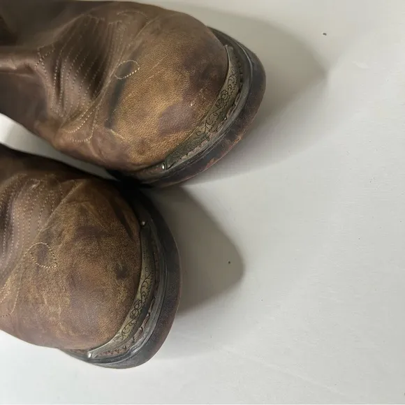 Durango Brown Leather Cowboy cowgirl western Boots 9.5