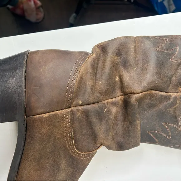 Durango Brown Leather Cowboy cowgirl western Boots 9.5