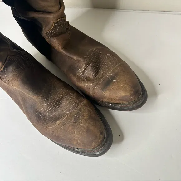 Durango Brown Leather Cowboy cowgirl western Boots 9.5