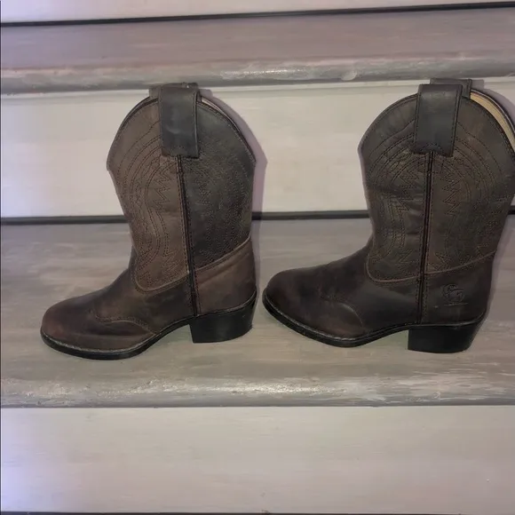 Durango Kids Cowboy Boots Brown Size 9