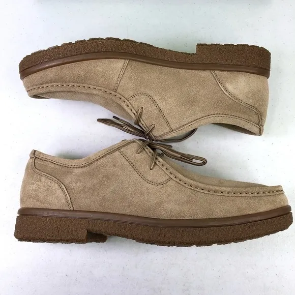 Eastland New Men’s Dwayne Khaki Suede English Moc Oxfords Boots size 10M