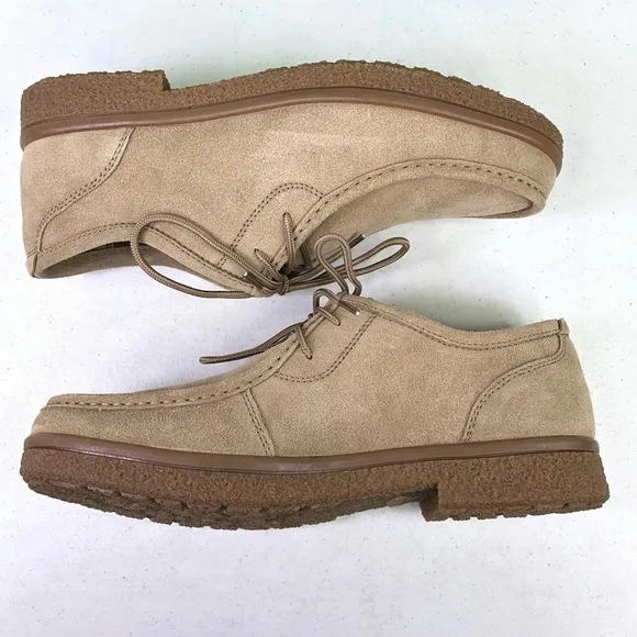 Eastland New Men’s Dwayne Khaki Suede English Moc Oxfords Boots size 10M