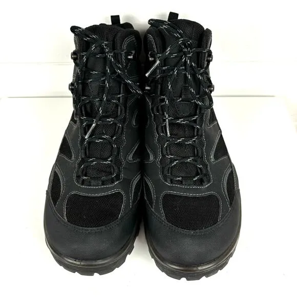 ECCO Mens Drak Mid GTX Boots EU47 Item # 811164 Black Waterproof hiking camping