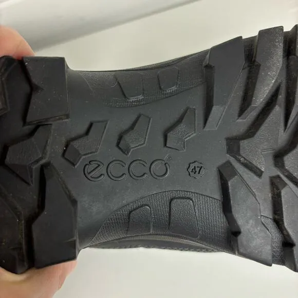 ECCO Mens Drak Mid GTX Boots EU47 Item # 811164 Black Waterproof hiking camping