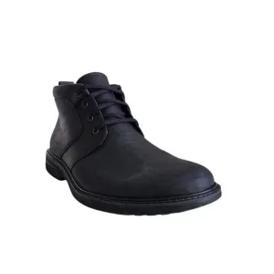 ECCO Turn II Waterproof Ankle Boots in Black Nubuck Men's Size 46 EU 12-12.5 US