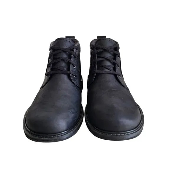 ECCO Turn II Waterproof Ankle Boots in Black Nubuck Men's Size 46 EU 12-12.5 US