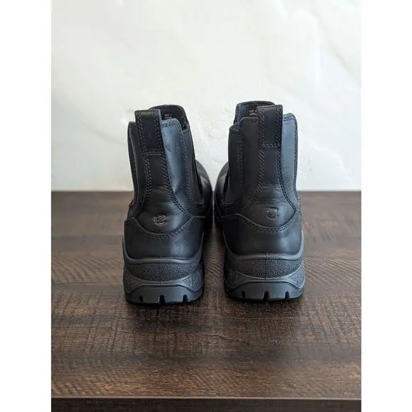 Ecco Women's Track 25 Chelsea Black Leather Boots - Size 40 - 9/9.5