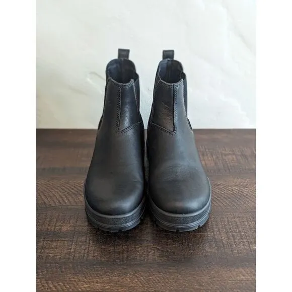 Ecco Women's Track 25 Chelsea Black Leather Boots - Size 40 - 9/9.5