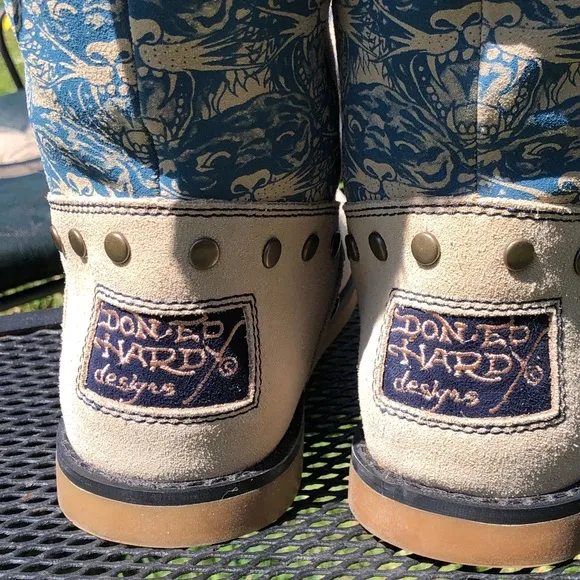 Ed Hardy Tiger Suede Winter Boots with fur lining 8