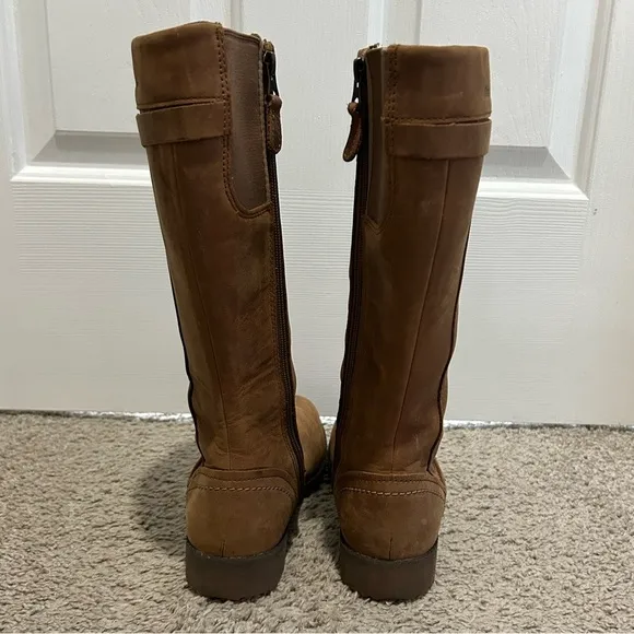 Eddie Bauer Espresso Trace Leather Riding Boots