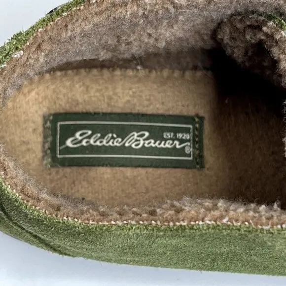 EDDIE BAUER Green Suede Lace Up Ankle Booties 8.5