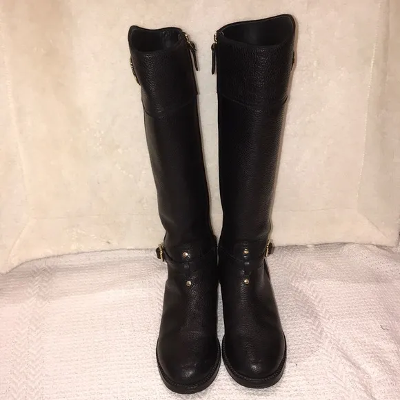 EEUC Tory Burch Black riding boots