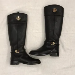 EEUC Tory Burch Black riding boots