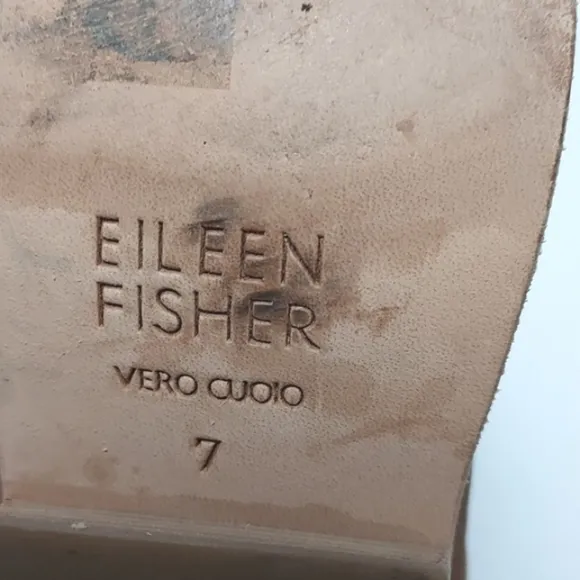 Eileen Fisher Even Tumbled Nubuck Booties Tan Size 7