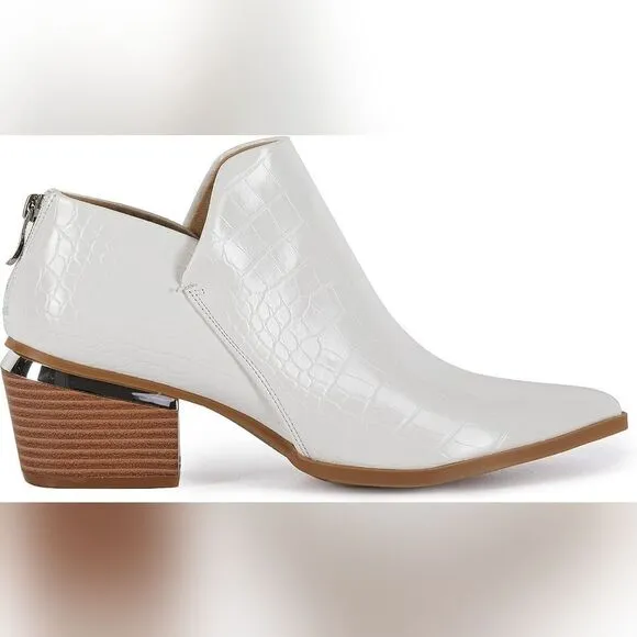 Elegant chunky heel bootie sz 8.5