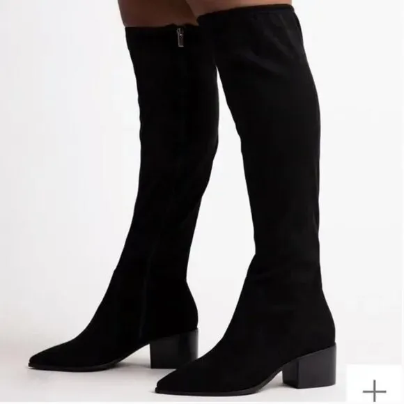 Eloquii Riko over the knee boots black