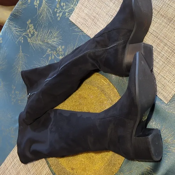 Eloquii Riko over the knee boots black