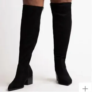 Eloquii Riko over the knee boots black