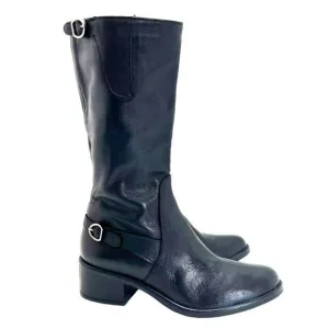 EMANUELE CRASTO Italian Leather Riding Boots