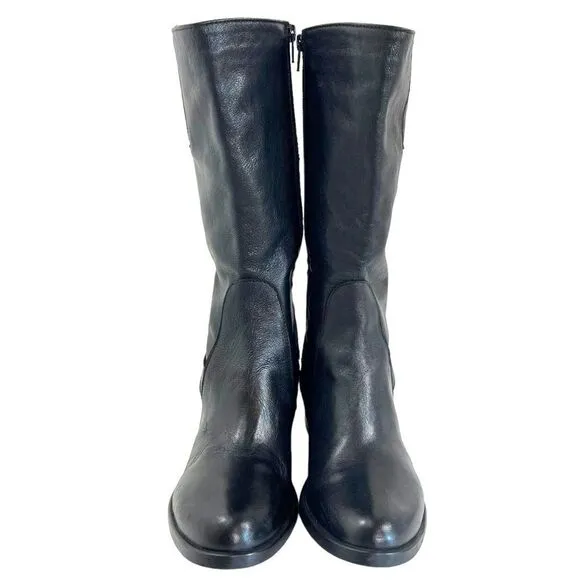EMANUELE CRASTO Italian Leather Riding Boots