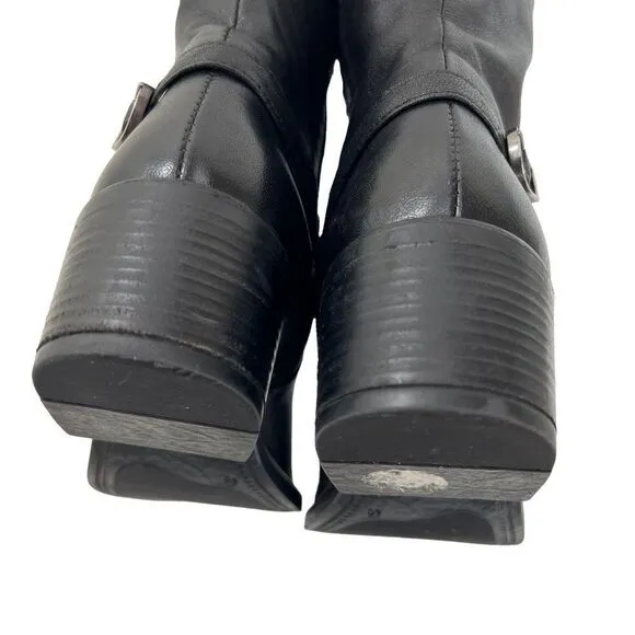 EMANUELE CRASTO Italian Leather Riding Boots