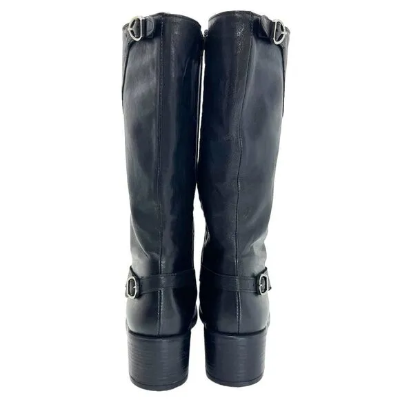 EMANUELE CRASTO Italian Leather Riding Boots