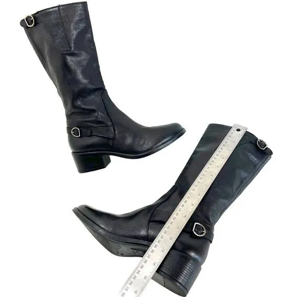 EMANUELE CRASTO Italian Leather Riding Boots