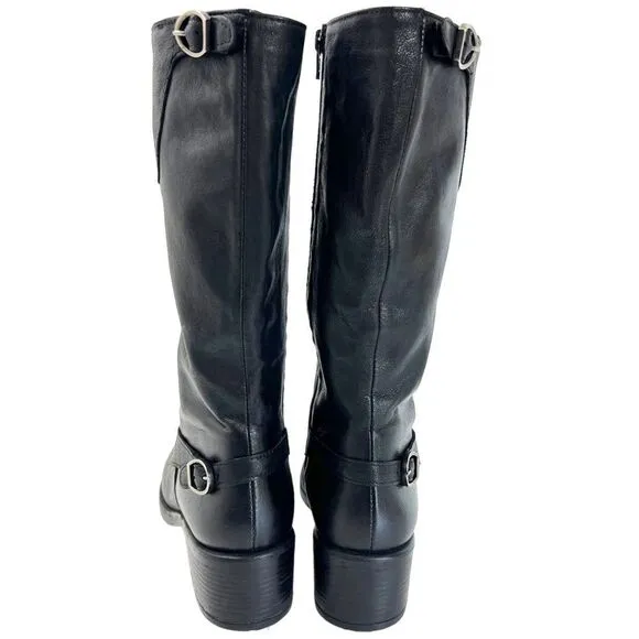 EMANUELE CRASTO Italian Leather Riding Boots