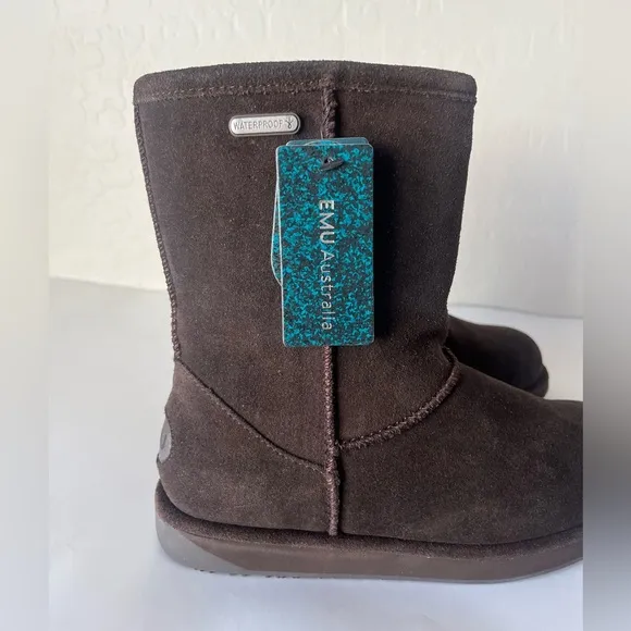 EMU Australia Paterson Lo waterproof fur lined boots NWT 6