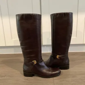 Etienne Aigner Brown Leather Knee High Boots 7N
