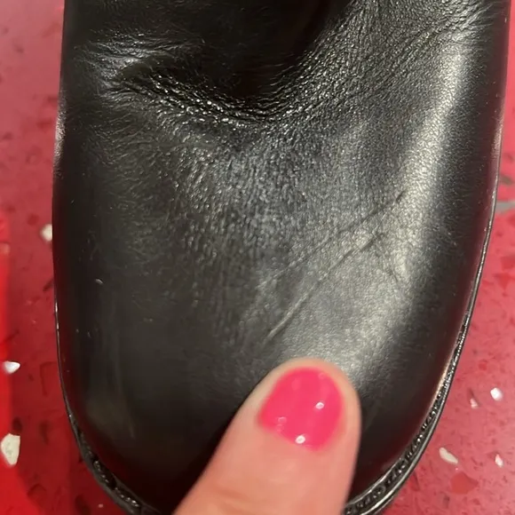 EUC ZARA LEATHER HIKING STYLE HEELED ANKLE BOOTS 2106/001