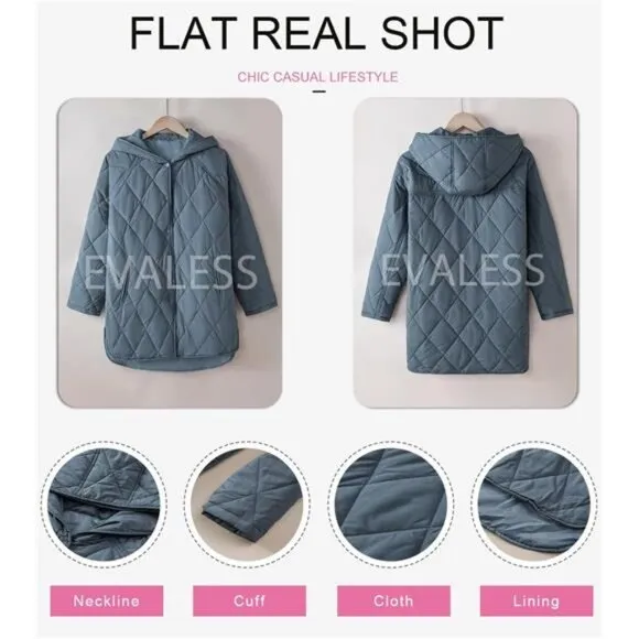 EVALESS Long Jackets for Women Fashion 2024 Winter Coat for Women Business